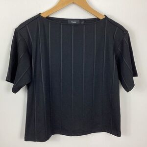 Theory Straight Tee Barclay Rib Size P
